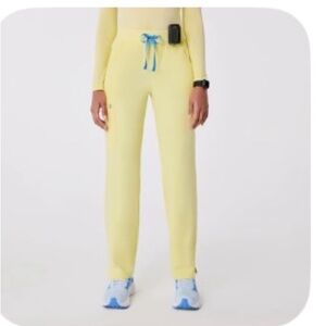 Figs Yellow Straight Leg Pants